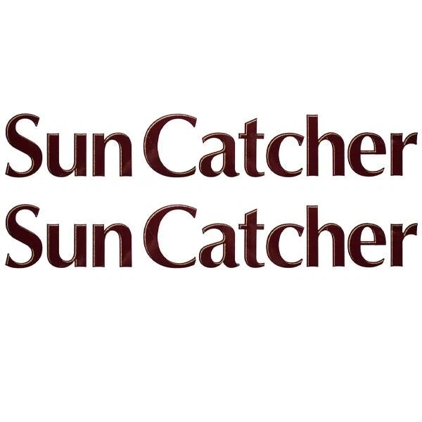 G3 Boat Decal 73404435 - Maroon - Gold Sun Catcher 16 1/8 Inch (pair)