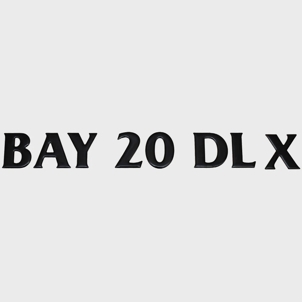 G3 Boat Raised Model Decal 73405123 - Bay 20 DLX Sticker Black