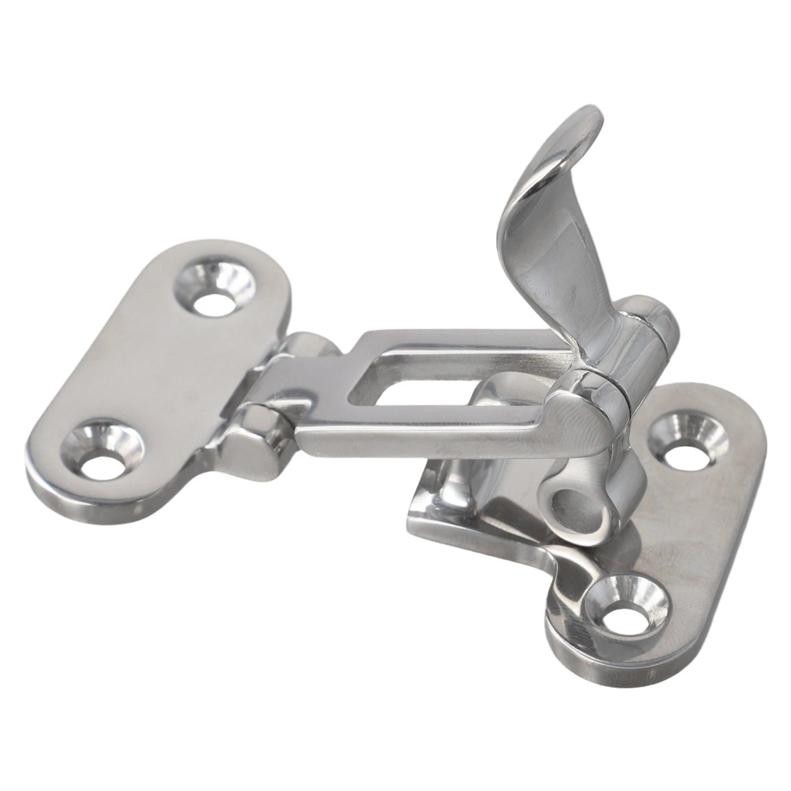 Assured Boat Lock Hatch Deck Hinge with Sturdy Adjustable Latch Fastener Design