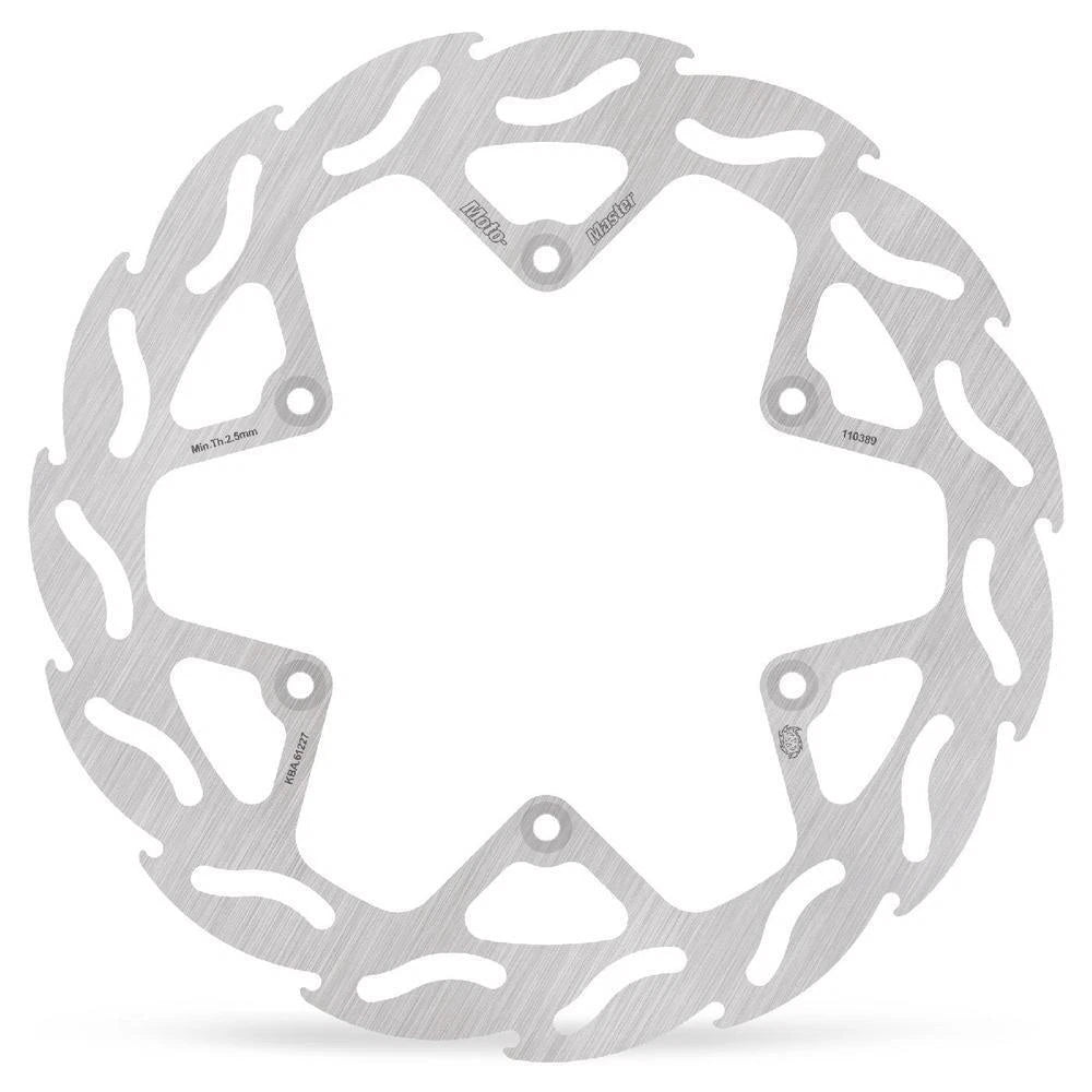 MotoMaster Flame Left Fixed Front Brake Disc for Yamaha YZ250 1992-2000