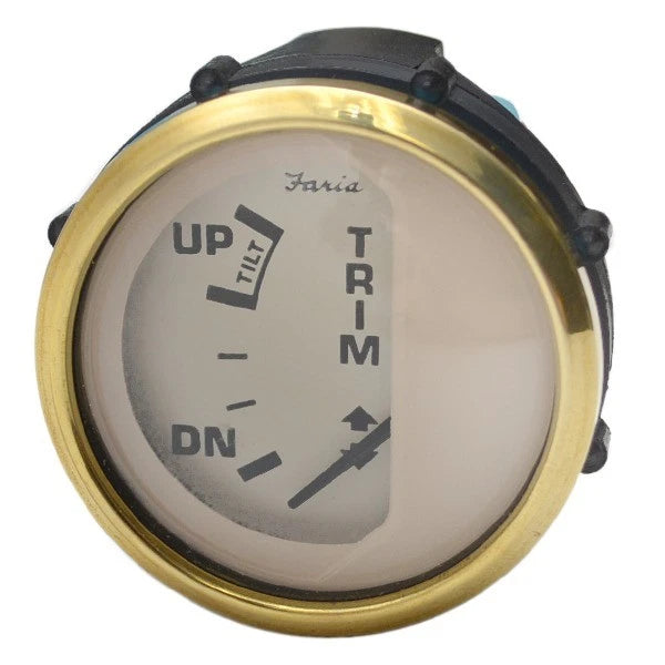 Faria Boat Trim Gauge GP4400A - Euro Gold OMC Cobra 2 Inch Beige