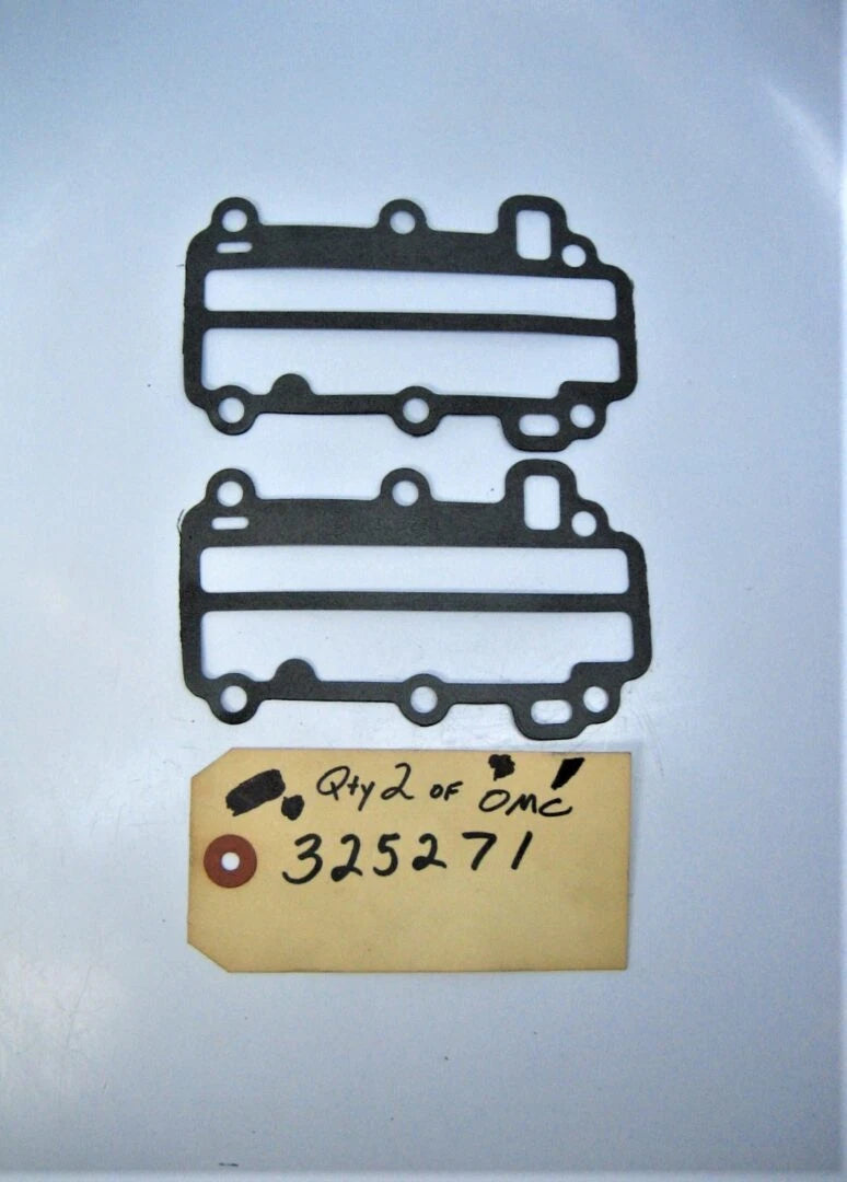 OMC 325271 2 Pack OEM Evinrude Johnson Outboard Crankcase Cover Gaskets