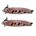 Striper Boat Raised Decal Stickers - 1952 Foam Filled Emblems (pair)