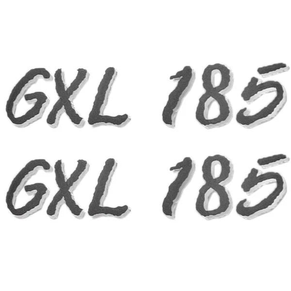 Glastron Boat Emblem Decal Sticker - GXL 185 (pair)