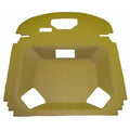 CR604H Main Headliner, Sailcloth Tan Vinyl with Formed Plastic Fits John Deere