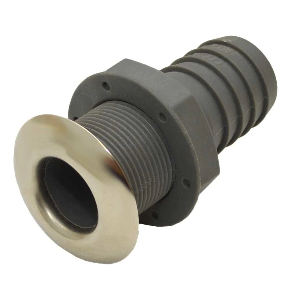 Crownline Boat Thru Hull - 1 1/2 Inch Gray Plastic