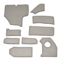 Cobalt Boat Non-Skid Cockpit Mats 403739 - CS22 Gray/Red (9 PC)