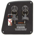 Crownline Boat Ignition Breaker Panel 44074 - Black Acrylic