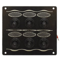 Whitecap Boat Switch Panel S-8096B - 3 3/4 X 4 1/2 Inch Aluminum