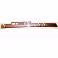 Bayliner Cobra Boat Decal - 73 1/2 X 4 3/4 Inch Silver/Black/R Ed