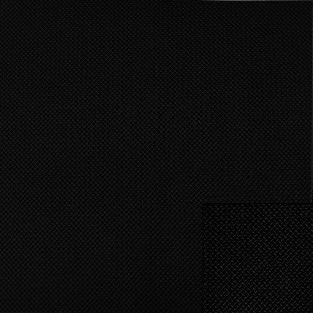 Boat Fuzzy Back Vinyl - Woven Texture Black 54 Inch (YD)