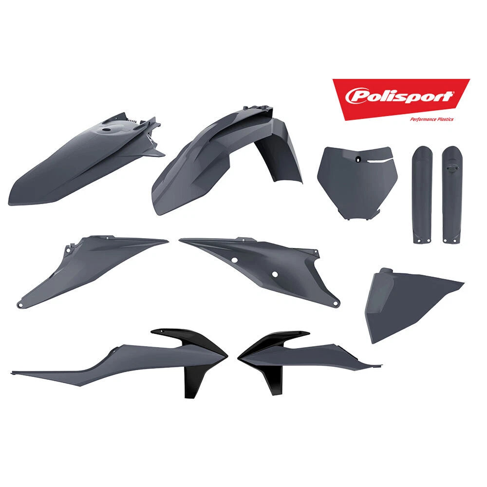 Polisport Grey MX Plastic Kit for KTM 250 SX 2019-2022