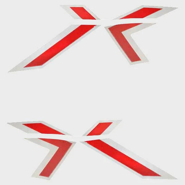 MasterCraft Boat Raised Decals - X Series Viper Red Stickers (kit)