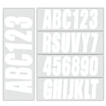 Boat Registration Letters Numbers Decals 4 Set of A-Z & 0-9 White