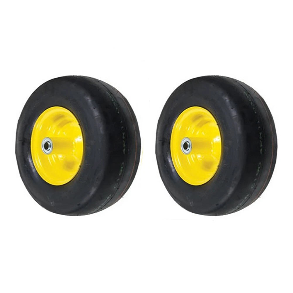 2 Pack: Smooth Flat Proof Wheels Fits John Deere Replaces TCA12430