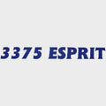 Cruisers Yachts Boat Model Decal Sticker - 3375 Esprit Royal Blue