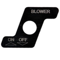 MasterCraft Boat Blank Switch Plate - Blower Black Aluminum