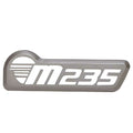 Malibu Boat Windshield Emblem Plate 5550233 - M235 Aluminum