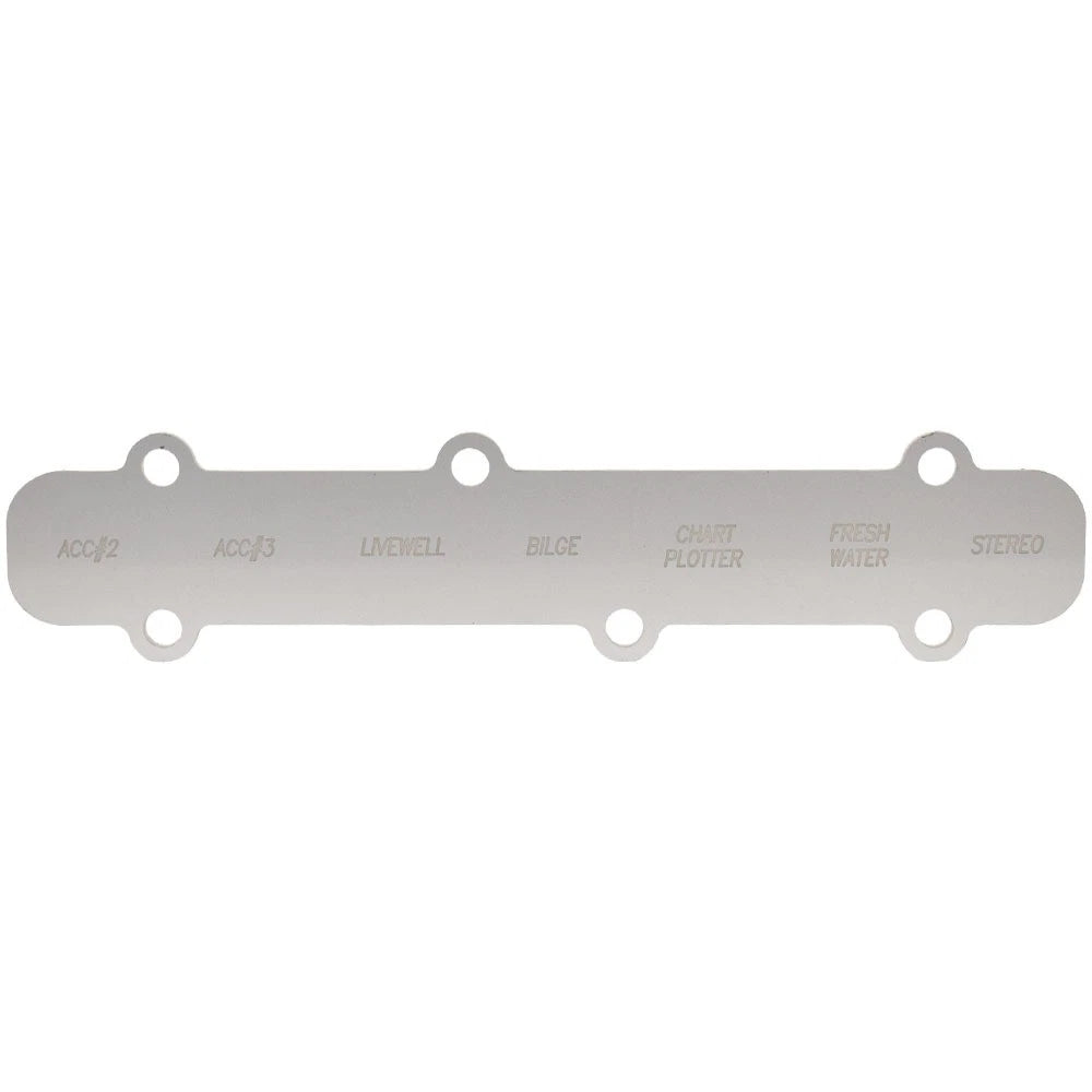 Hurricane SD 2690 Boat Switch Label Panel 282257 - Satin Gray