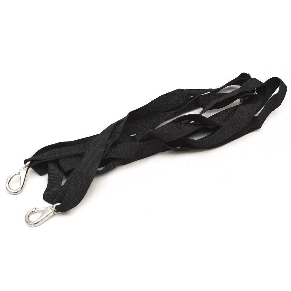 Boat Clasp Hook Strap - 14 Feet 1 Inch Black Woven Nylon