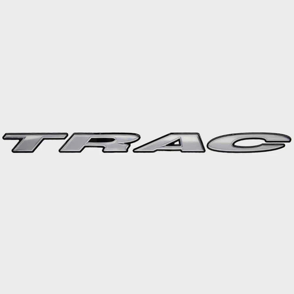 Tracker Boat Raised Emblem Decal 309891 - Gray Gradient Black Sticker