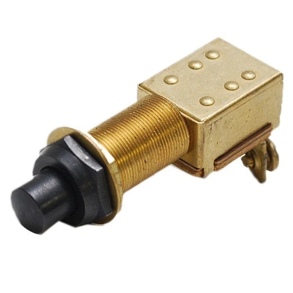 Malibu Boat Horn Push Button Switch 3936103 - Momentary Brass