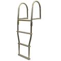 Pontoon Boat Folding Pier Ladder - 3 Step 54 1/4 Inch Stainless