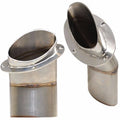 Boat Angled Exhaust Tips - Rinker Stainless Steel (set of 2)
