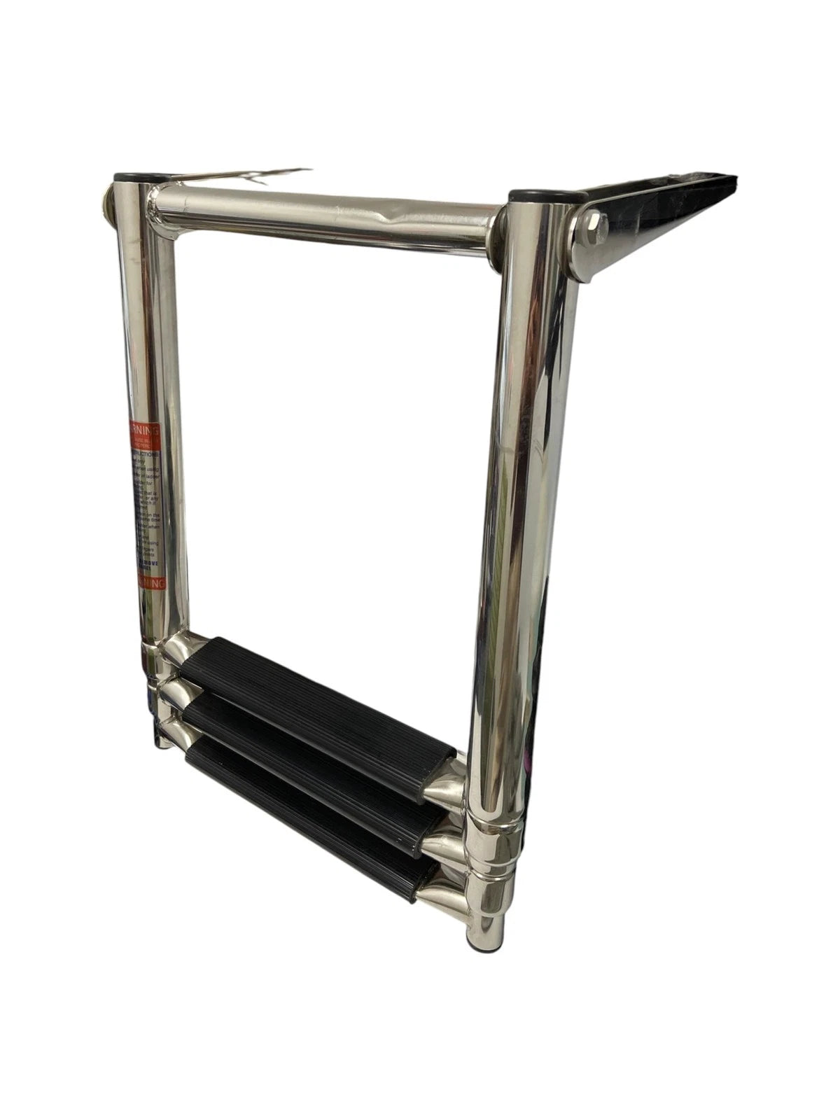 Marine 3 Steps Telescoping Ladder Stainless Steel (no Hardware or Bungee Cord)