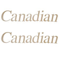Crestliner Boat Brand Decals - Canadian Gold Sticker (pair)