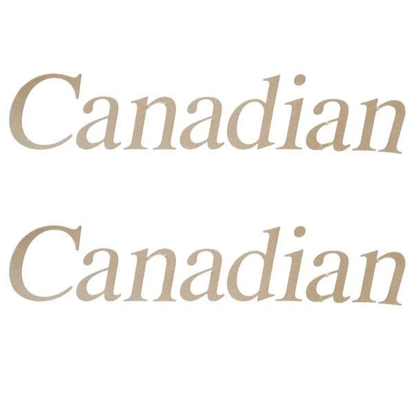 Crestliner Boat Brand Decals - Canadian Gold Sticker (pair)