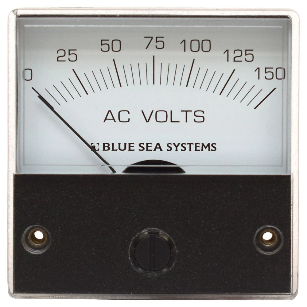 Blue Sea Systems Boat AC Analog Micro Voltmeter 8244 - 0-150V 2 Inch