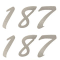 Weeres Boat Decals W1-TAPE-420A - 187 Model Silver Stickers (pair)