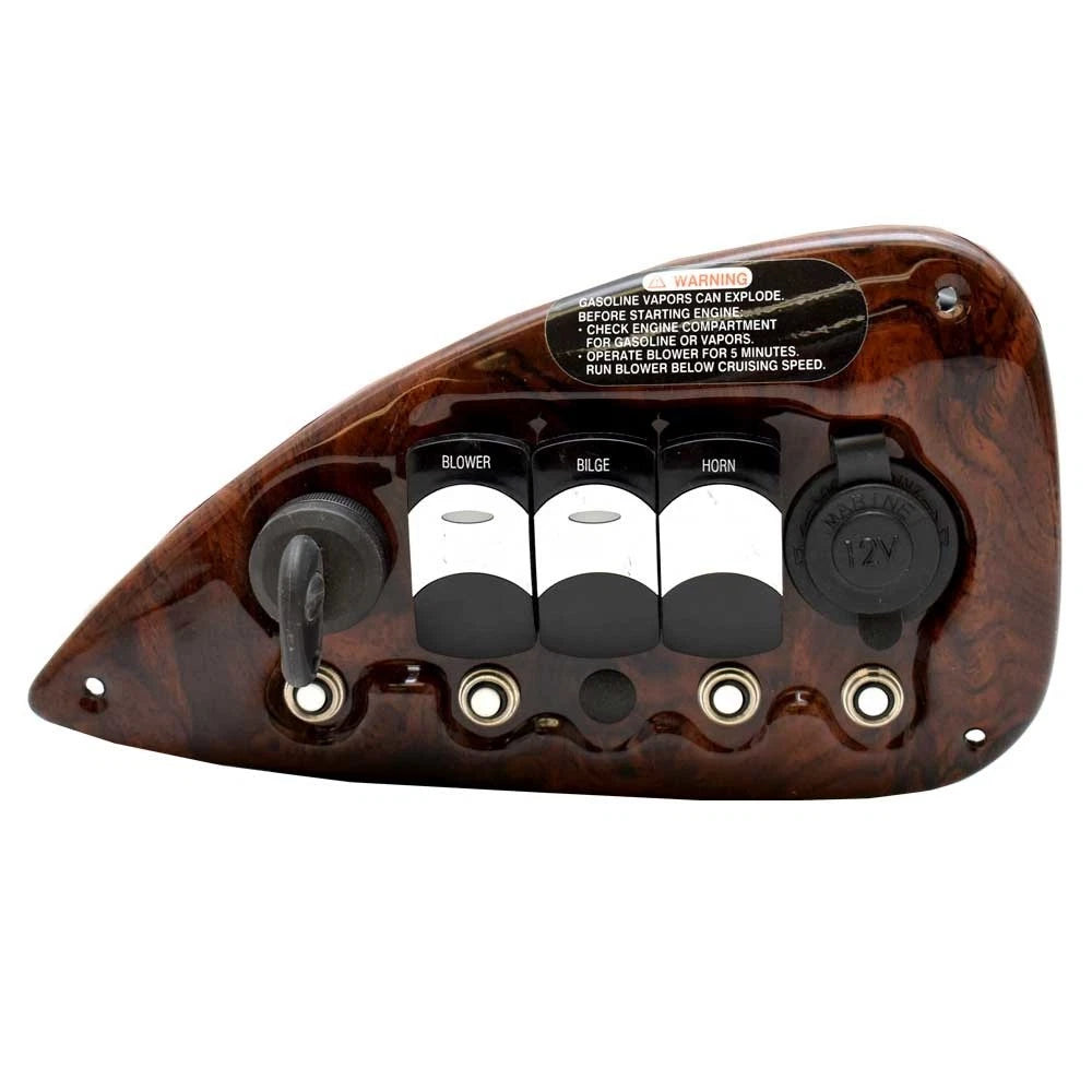 Crownline Boat Ignition Switch Panel 20989 - 265 SS Woodgrain