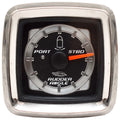 Chaparral Boat Rudder Angle Gauge 13.00054 - Silver Black Square