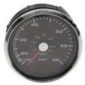 Faria Boat Oversized Speedometer SE8046A - 4 1/4 Inch Black White 60 MPH