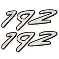 Rinker Boat Graphic Decal - 192 White Gray Black 4 1/4 Inch (pair)