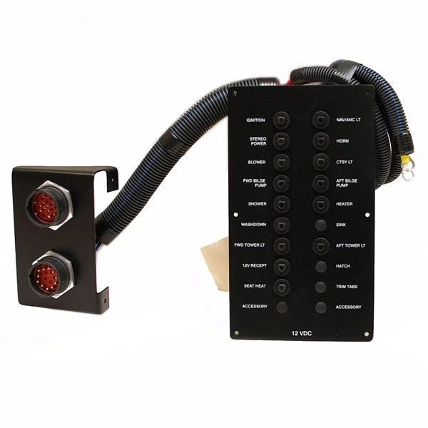 MasterCraft Boat Breaker Panel MCB-1879 - 6 1/8 X 10 3/4 Inch Black