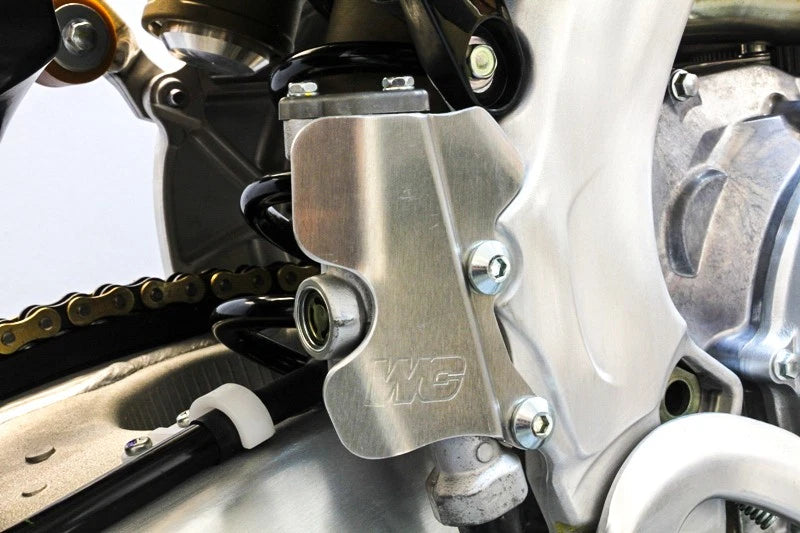 WORKS Aluminum Rear Master Cylinder Guard – Fits Yamaha YZ250F & YZ450F