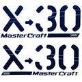 MasterCraft Boat Raised Decal 7506133K - X-30 Navy Blue (set of 2)
