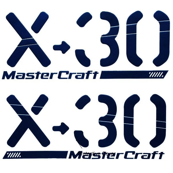 MasterCraft Boat Raised Decal 7506133K - X-30 Navy Blue (set of 2)