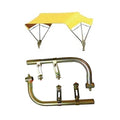 Yellow 3 Bow 48" Tractor Umbrella Buggy Top Complete with Fender Mounts JBT3