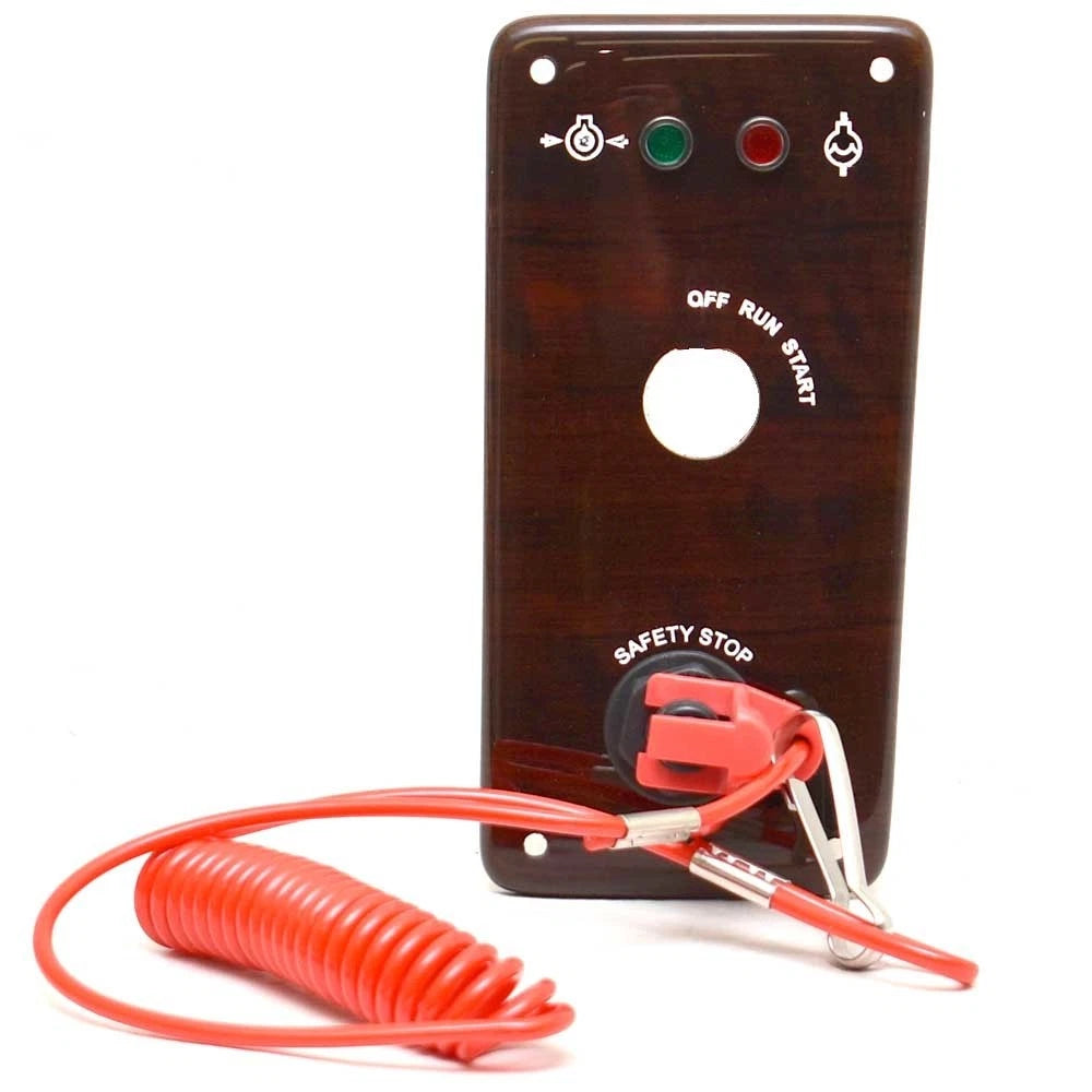 Lund Boat Ignition Switch Panel 2293996 - Woodgrain 6 1/8 X 3 Inch