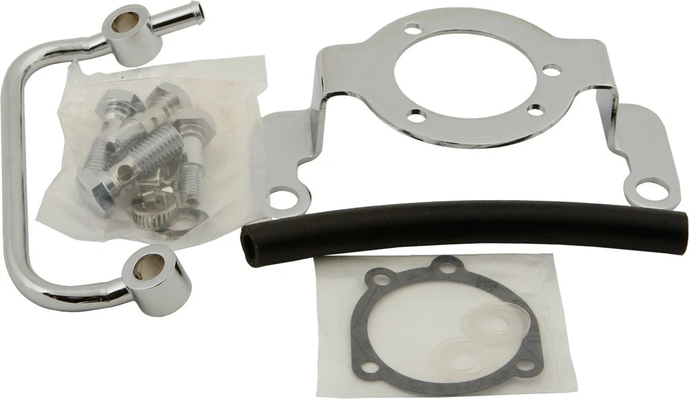 HardDrive Complete Mnt Kit Breather Tube Chrome for Harley-Davidso N 2015-2016