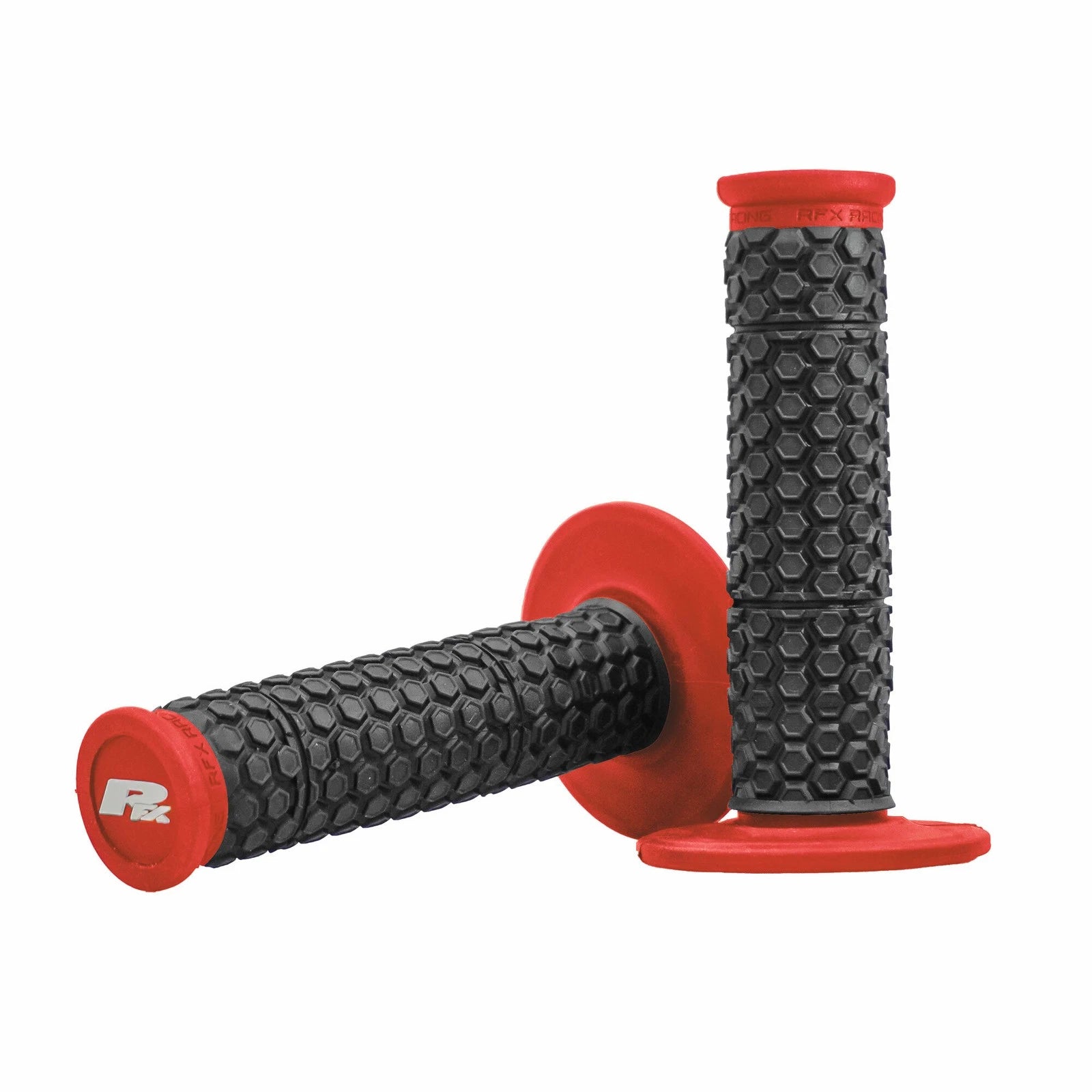RFX Nanotube Grip Red with Black Center for Offroad Motorcycles 2010-2024