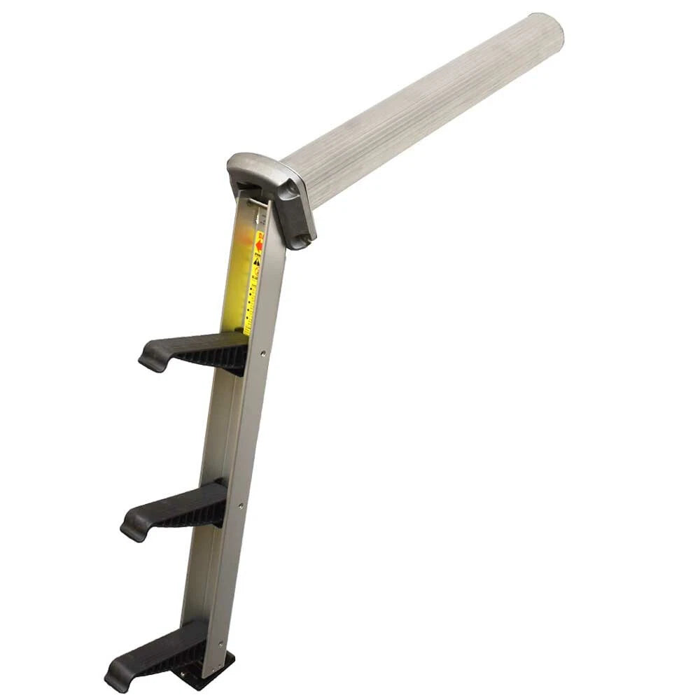Garelick Boat Pull-Out Transom Ladder 19902-23 - 3-Step Hidden