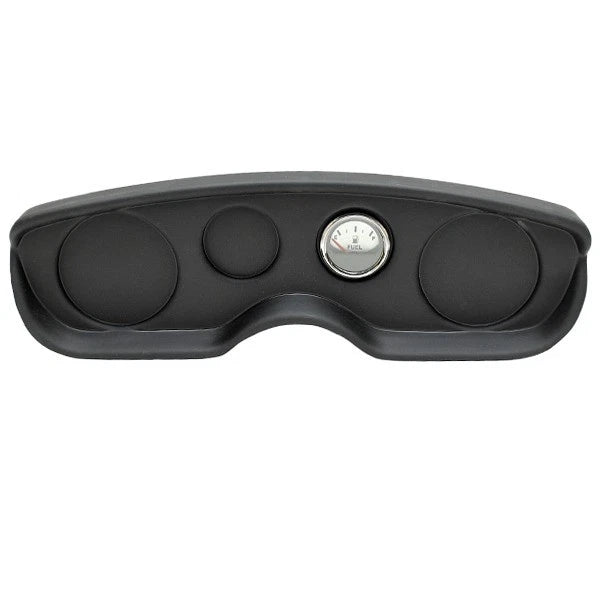 Lund Boat Gauge Panel 2074395 - with Fuel Gauge Black Matte Plastic