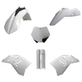 POLISPORT PLASTIC KIT + FORK GUARDS KTM SX/SX-F 2007, WHITE