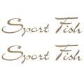 Weeres Pontoon Boat Decal Stickers - Sport Fish Silver Stickers (pair)