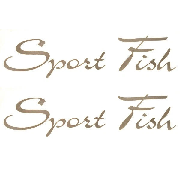 Weeres Pontoon Boat Decal Stickers - Sport Fish Silver Stickers (pair)